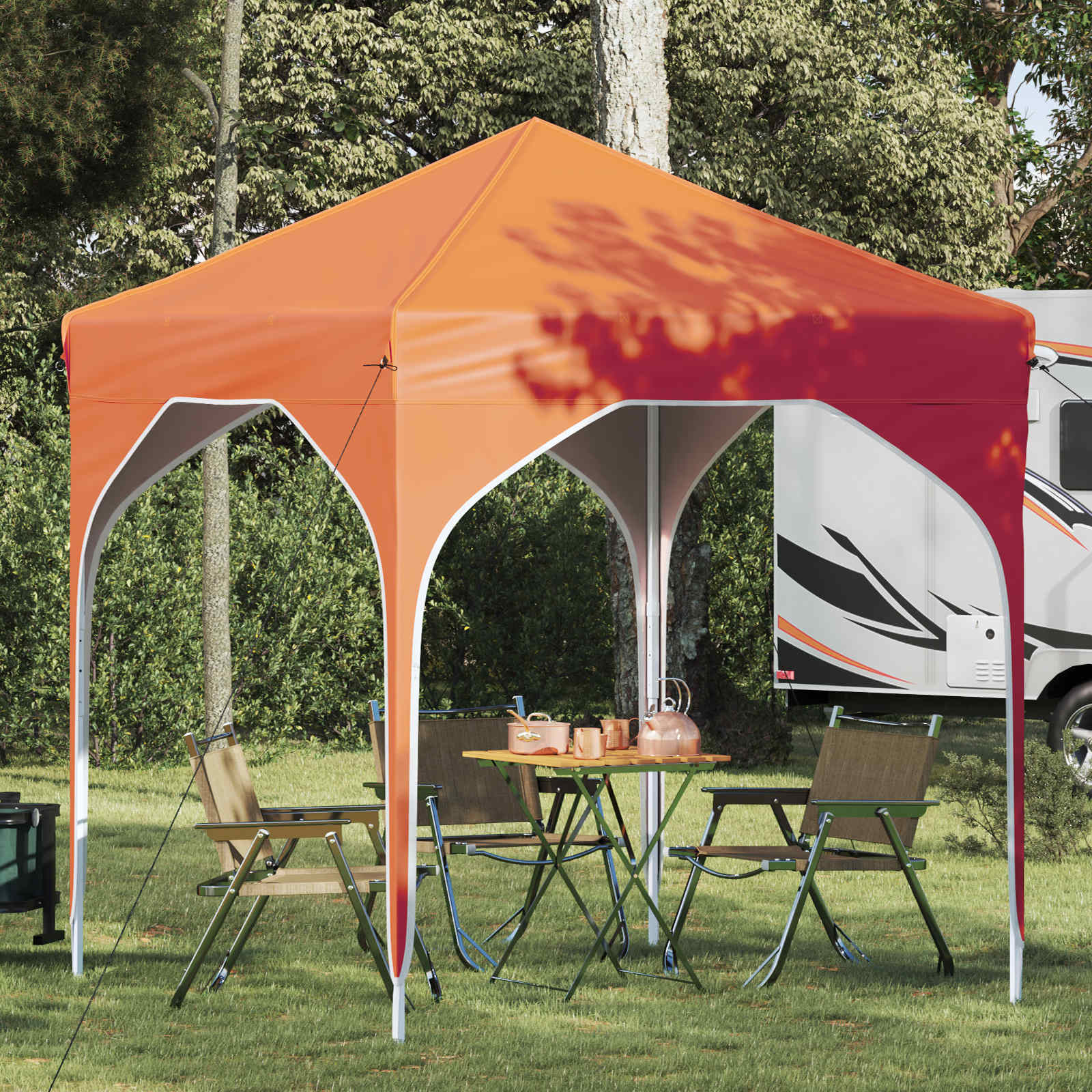 vidaXL Pop-up Juhlateltta 194 x 194 x 245 cm Oranssi