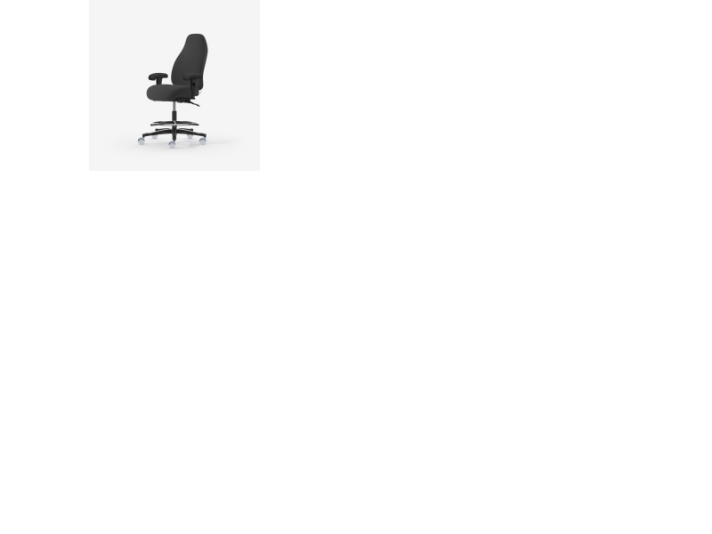 Malmstolen Adaptive 6006 antrasiitti ESD, pääntuki, korkea sylinteri