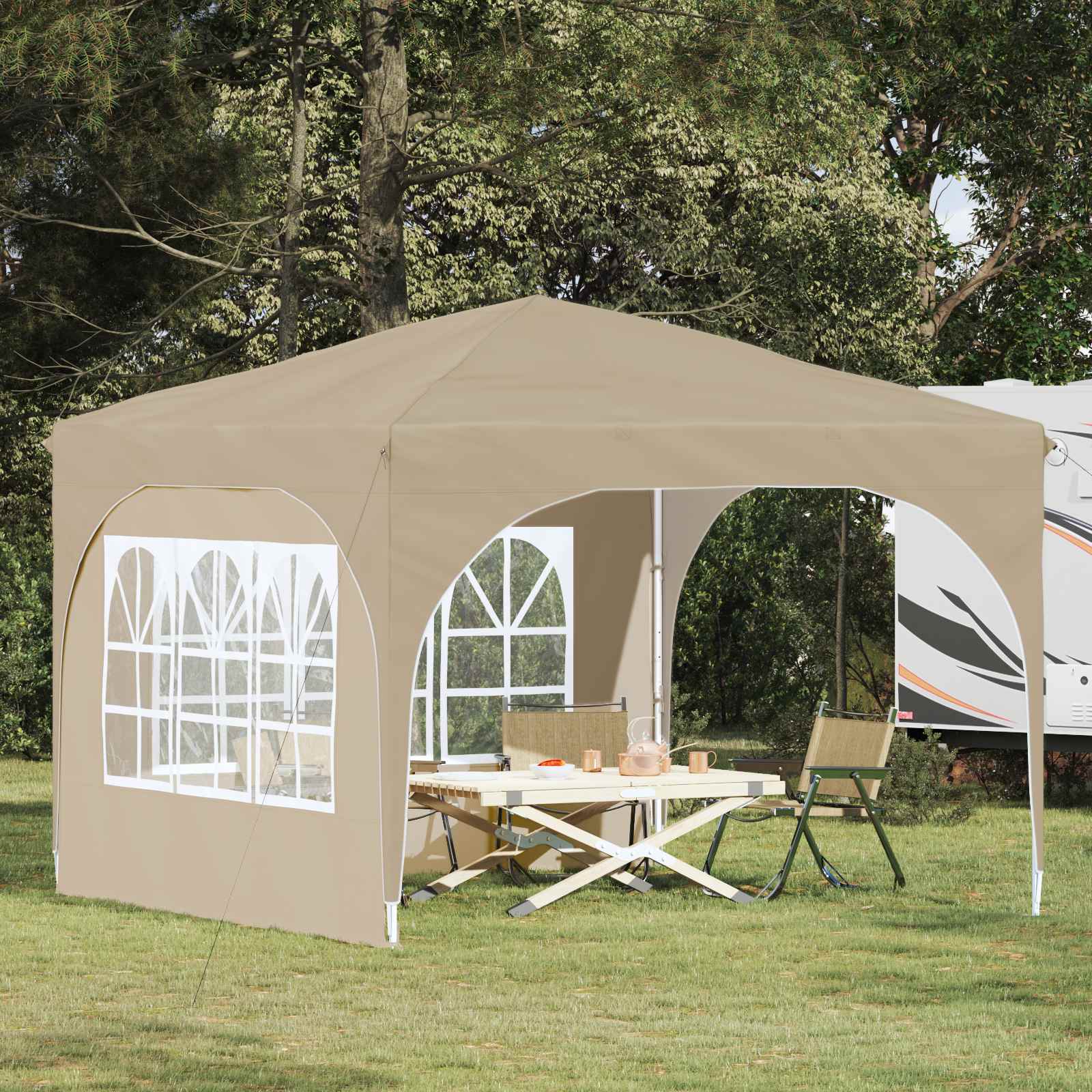vidaXL Pop-up Juhlateltta 290 x 290 x 245 cm Kerma